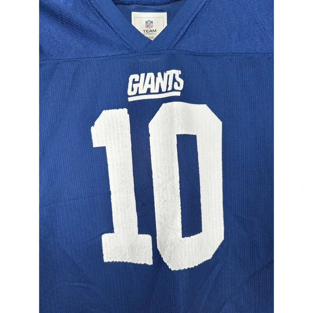 New York Giants #10 Eli Manning‎ Jersey Youth Kids Boys Small 6/7 Blue NFL